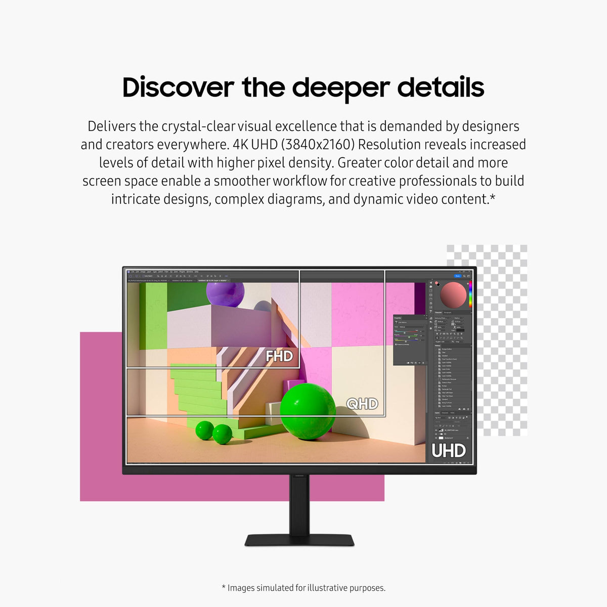 Samsung UJ59 32-inch 4K UHD Monitor (LU32J590UQNXZA)