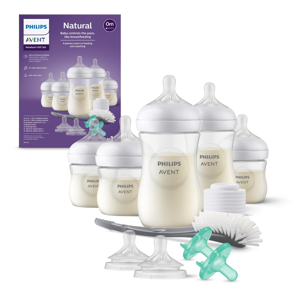 Philips Avent Natural Baby Bottle Newborn Gift Set (SCD838/02)