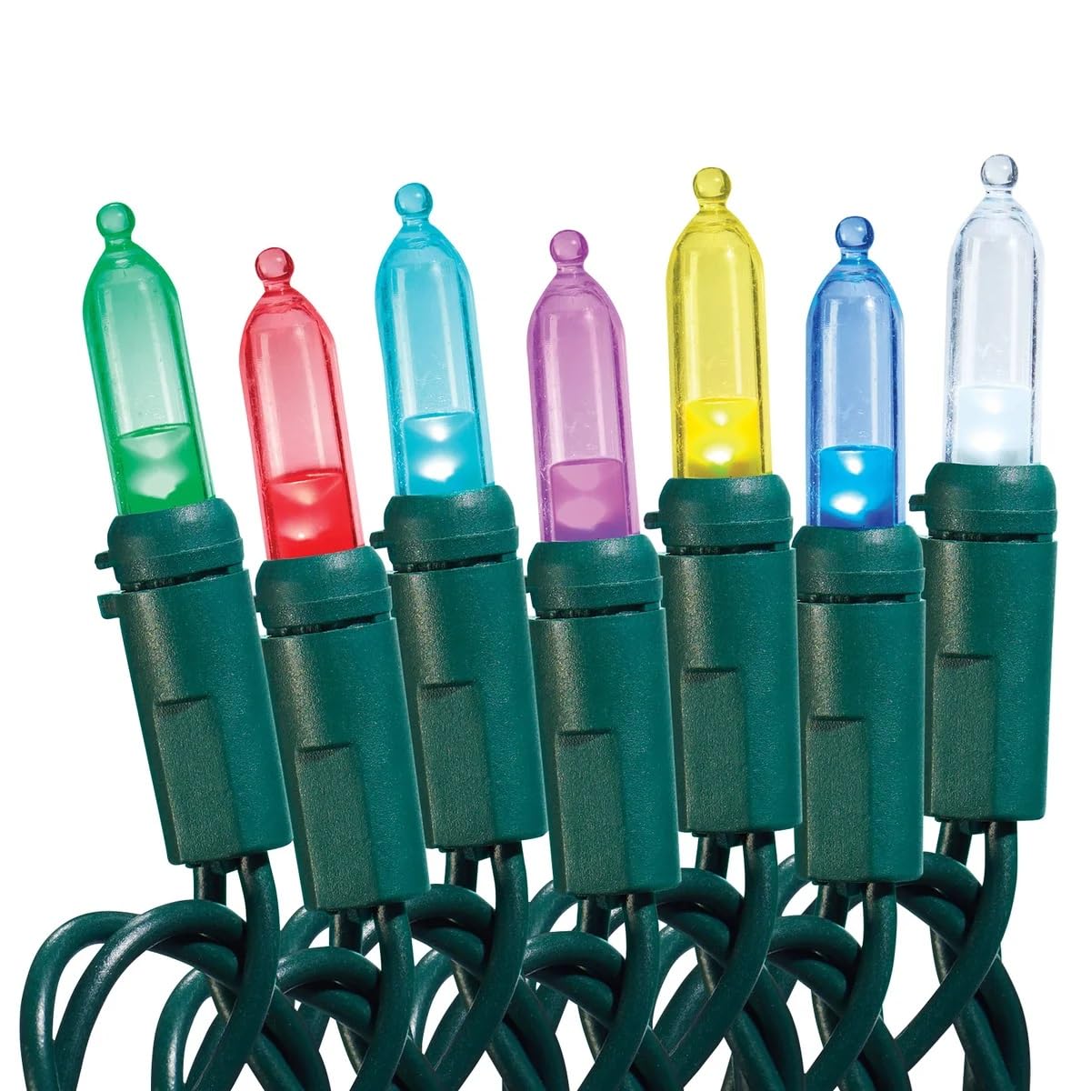 SYLVANIA Stay-Lit Platinum ColorAction LED Mini Christmas Lights, 200 Count