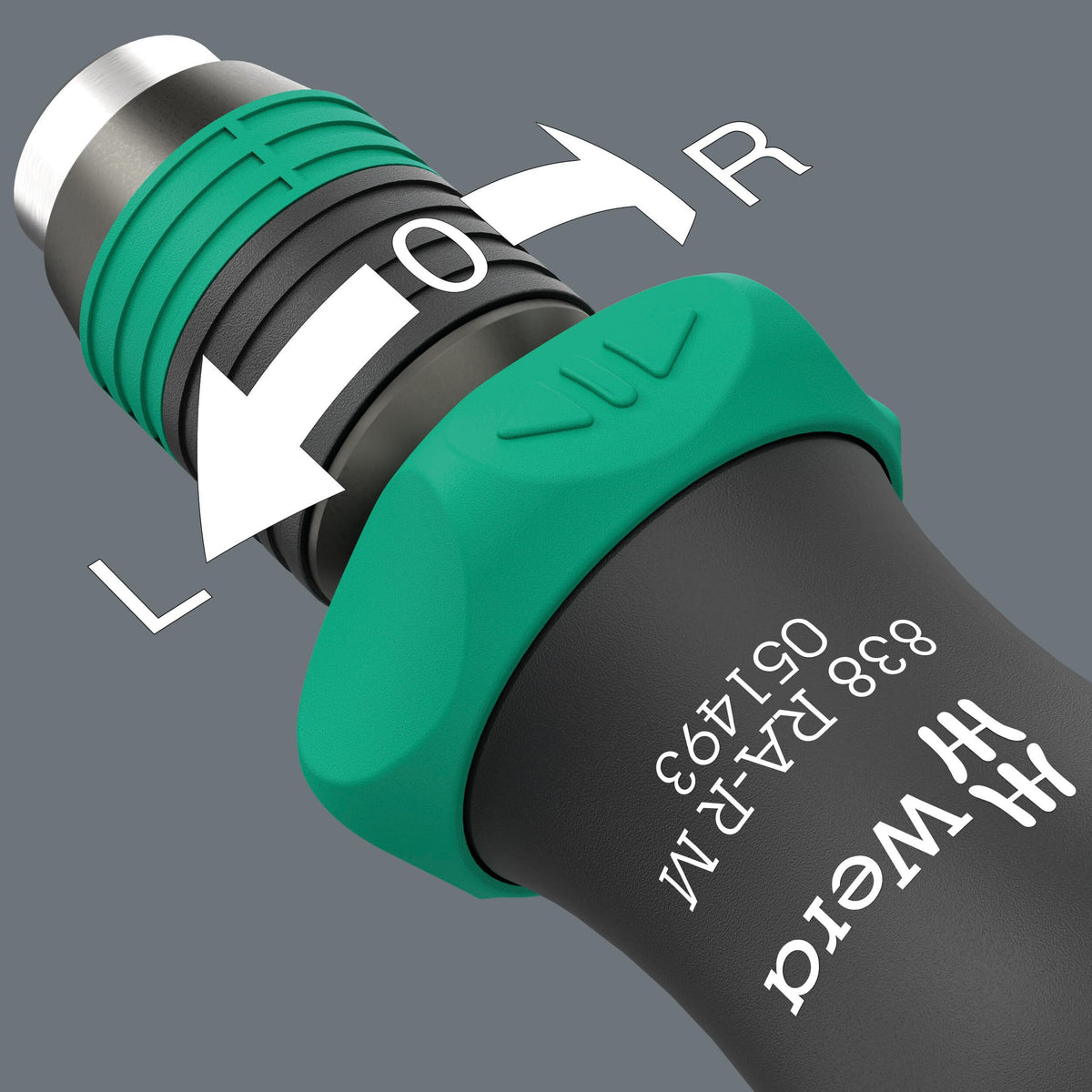 Wera 838 RA-R M Ratcheting Bit-Holding Screwdriver, 1/4" (05051493001)