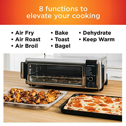 Ninja SP101 Digital Air Fry Countertop Oven, 8-in-1, Flip-Up Storage