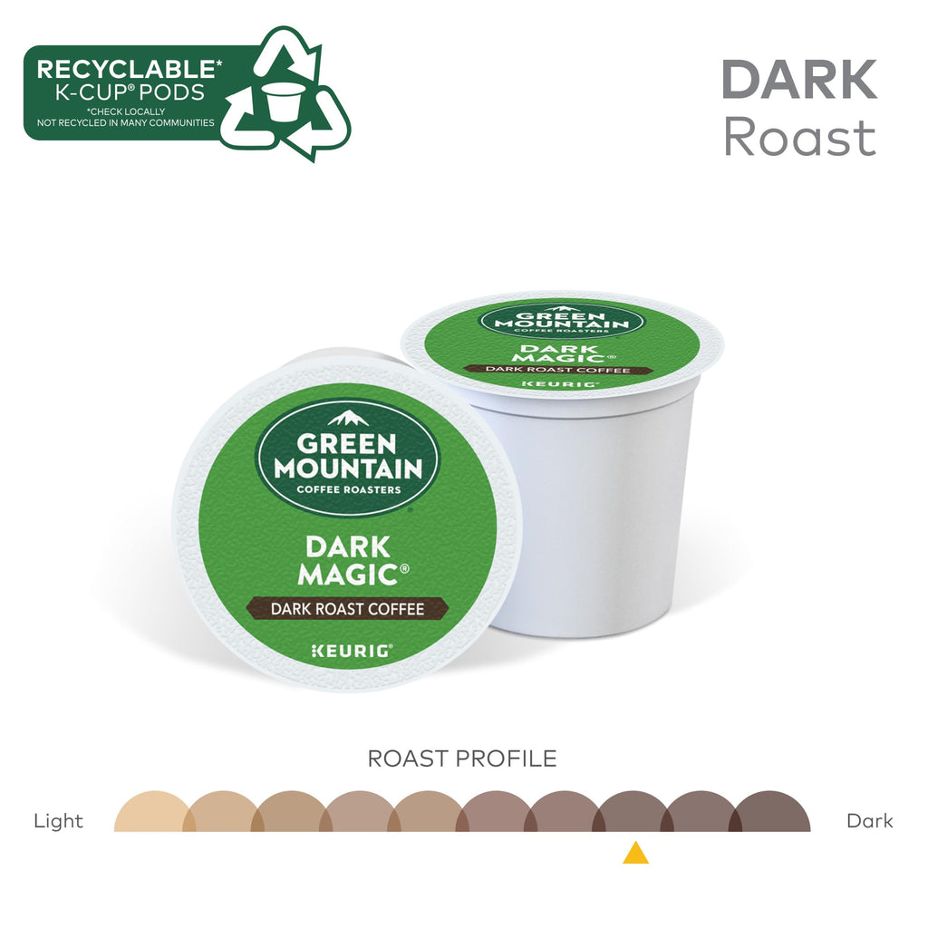 Green Mountain Coffee Dark Magic K-Cup Pods, Dark Roast, 48 Count (2 x 24)