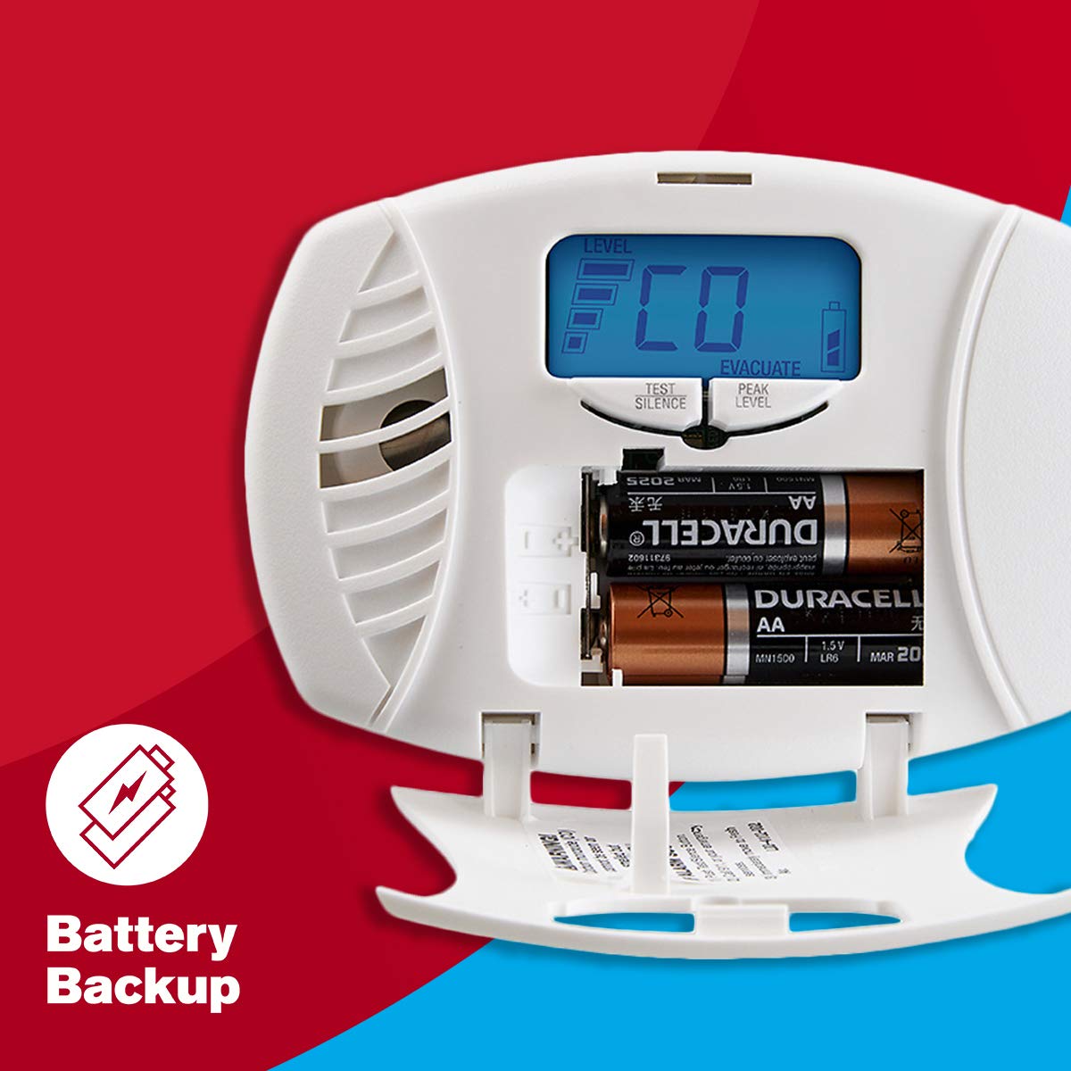 First Alert CO615 Dual-Power Plug-In Carbon Monoxide Detector with Digital Display