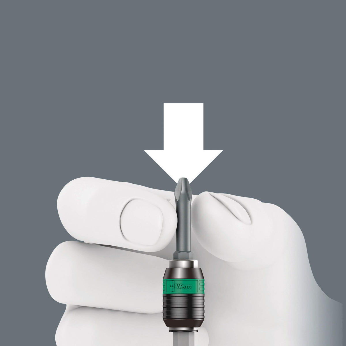 Wera 838 RA-R M Ratcheting Bit-Holding Screwdriver, 1/4" (05051493001)