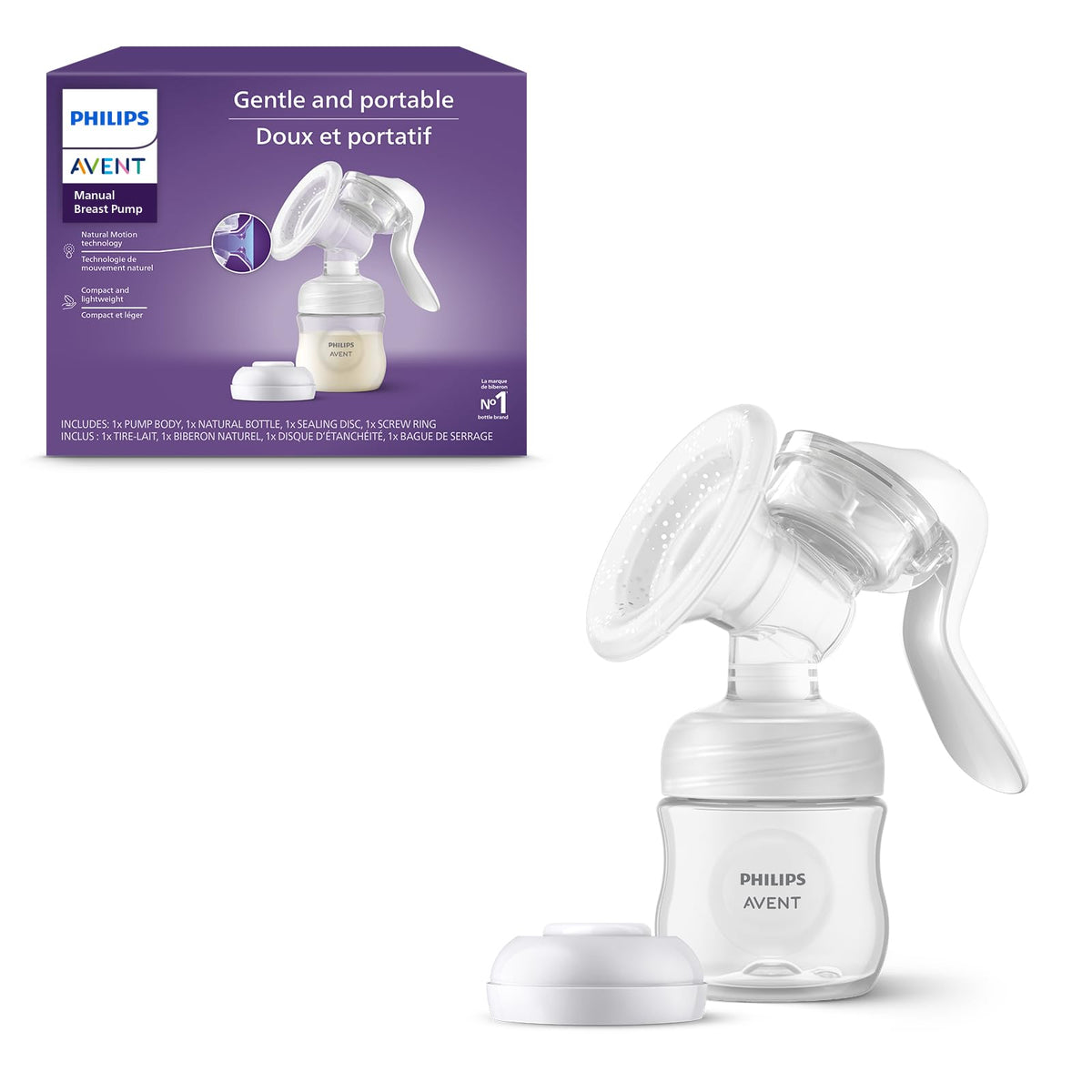 Philips Avent Manual Breast Pump with Natural Motion Technology (SCF430/03)
