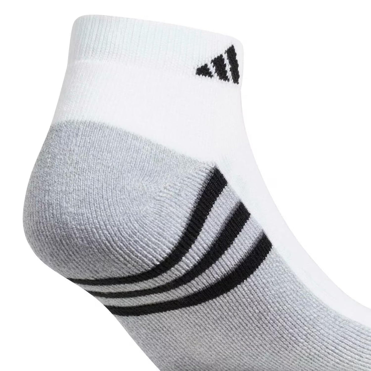 adidas Aeroready Cushioned Low Cut Socks, 6-Pack, White, Shoe Size 6-12