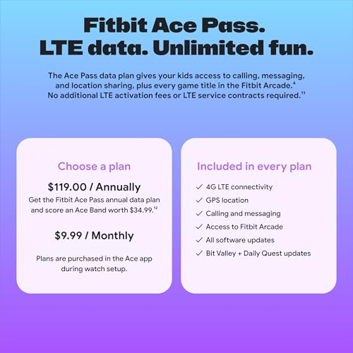 Google Fitbit Ace LTE Kids Smartwatch